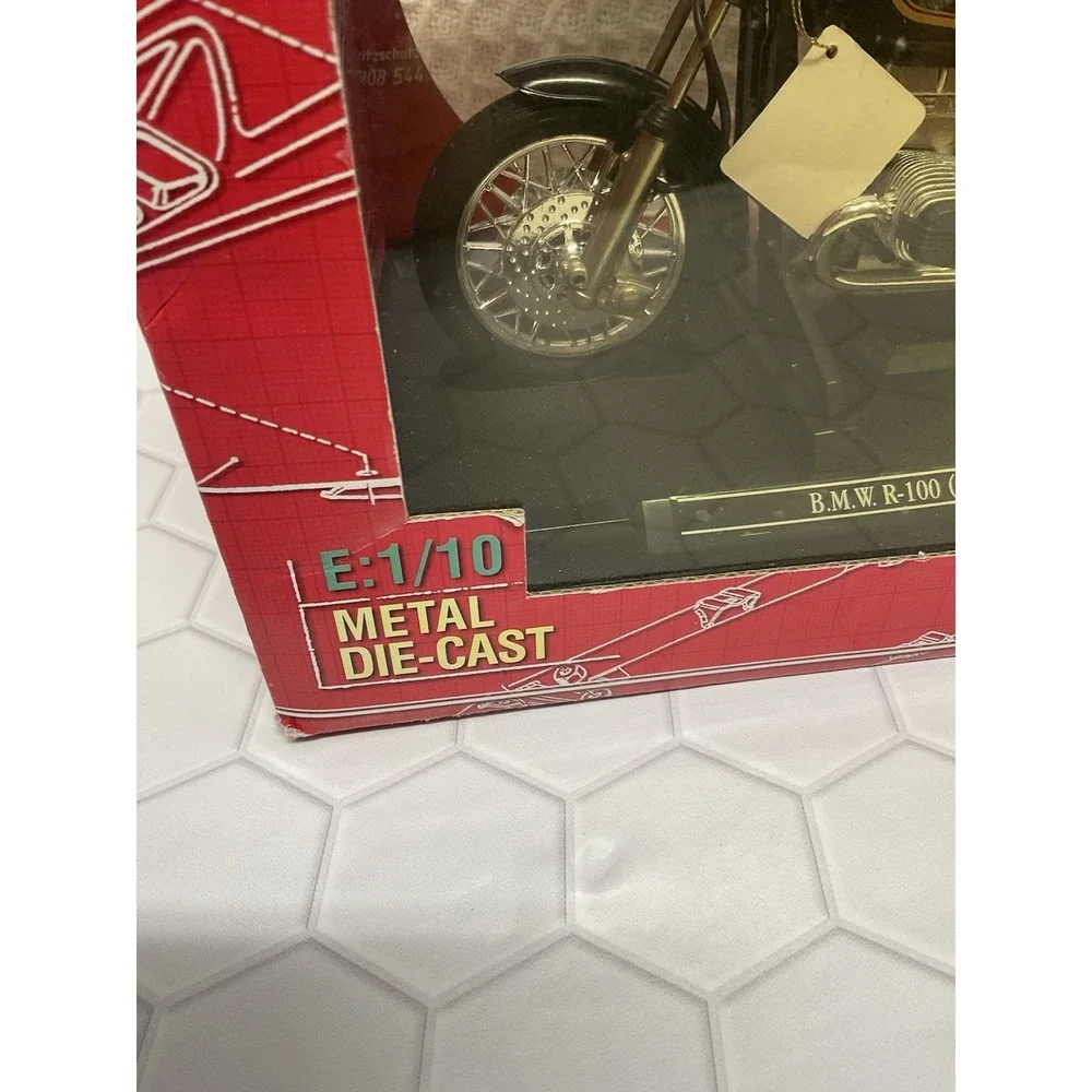 Vintage GUILOY E 1/10. SERIES BMW R100 1991 #10695 NEW IN BOX MOTORCYCLE